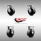 Service Caster 5 Inch SS Glass Filled Nylon Caster Set with Roller Bearing 2 Swivel 2 Rigid SCC SCC-SS30S520-GFNR-2-R-2 - alternate 6